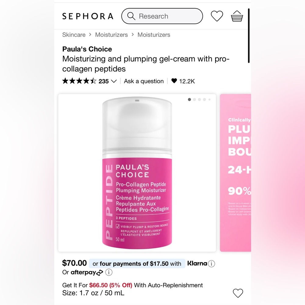 Paula's Choice Pro Collagen Peptide Plumping Moisturizer